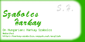 szabolcs harkay business card